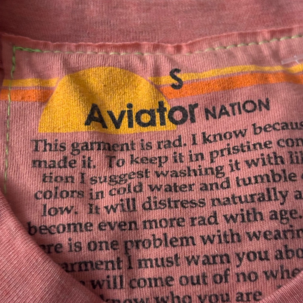 RARE BRAND NEW - AVIATOR NATION EMBROIDERED TIGER TEE - Picture 4 of 4